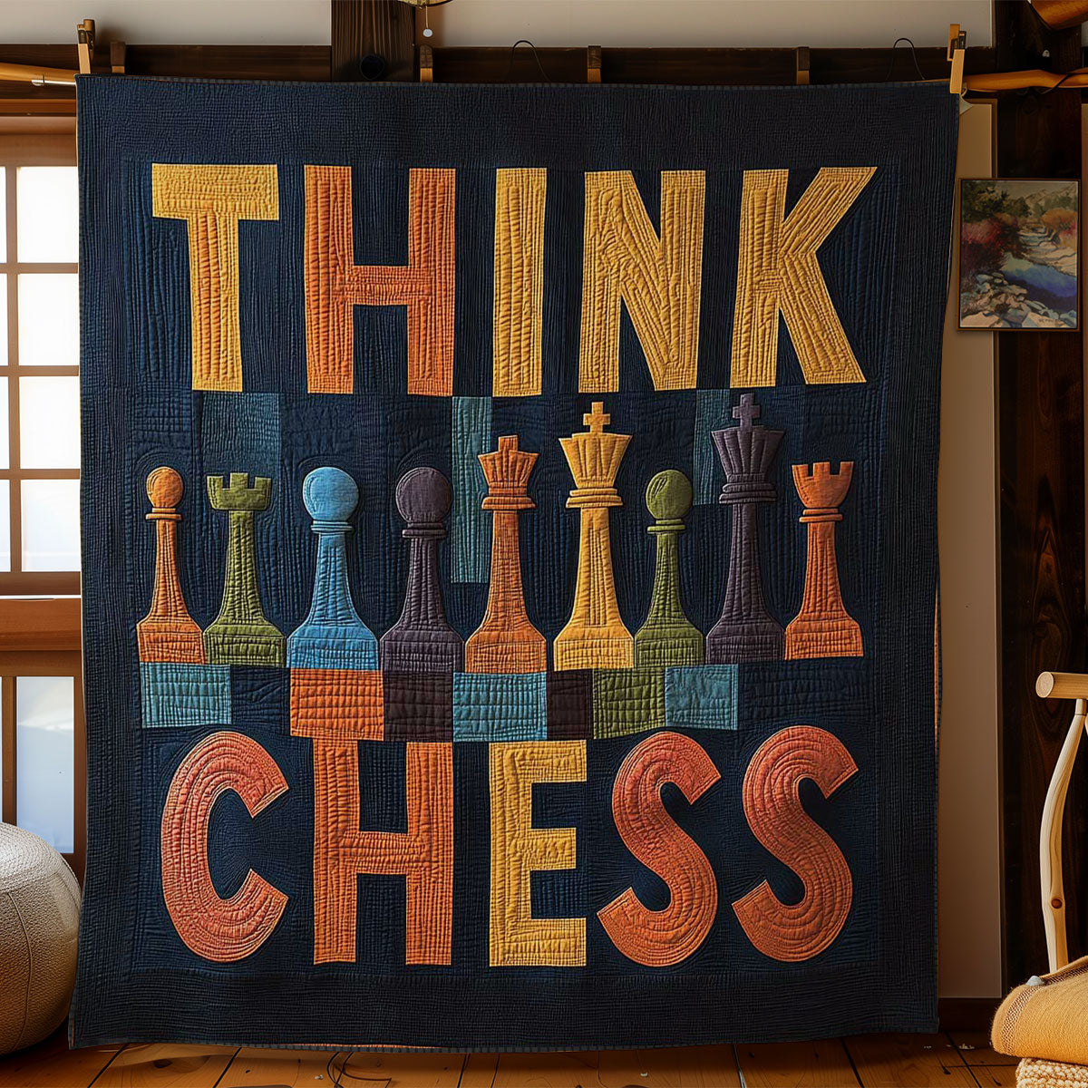 Retro Chess WN1804028CL Quilt