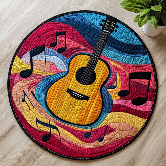 Magic Guitar CW2205431CL Quilted Round Mat