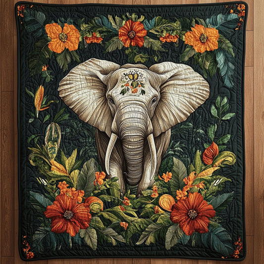 Elephant In Forest WY0801021CL Quilt