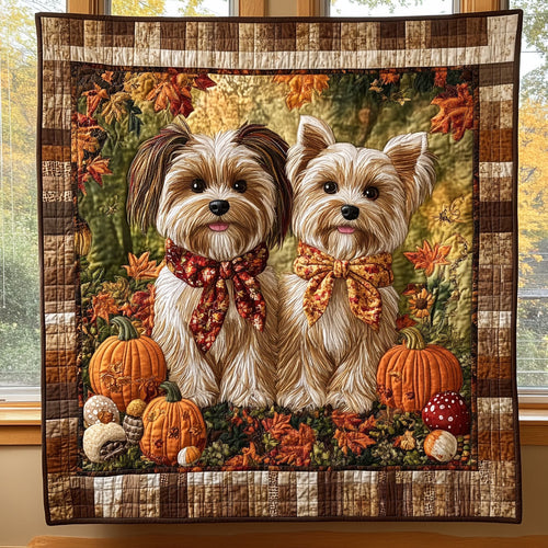 Autumn Terriers CP2708041CL Quilt