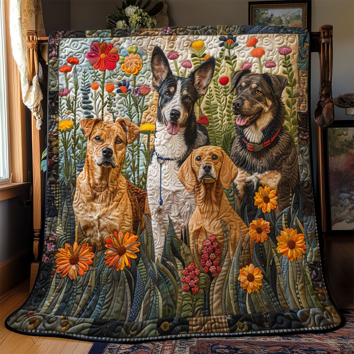 Dog YR2112007CL Quilt