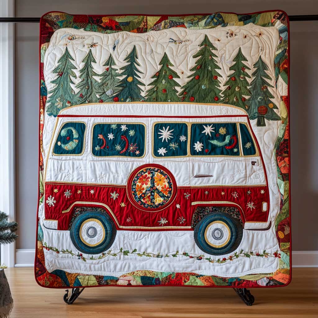 Christmas Peace Van WP0212008CL Quilt