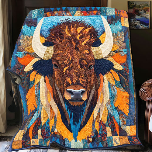 Native American Bison WP2612021CL Quilt