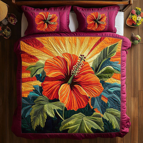 Hibiscus Heatwave WY2406010CL Duvet Cover Set