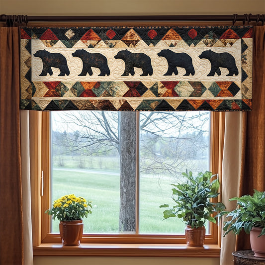 Native Bear WY2404052CL Quilted Valance