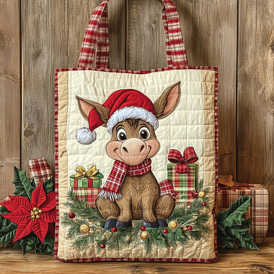 Donkey Winter Magic WN1111046CL Quilted Tote Bag