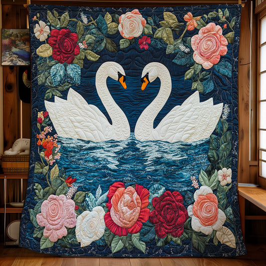 Romance Of The Swans WX0307069CL Quilt