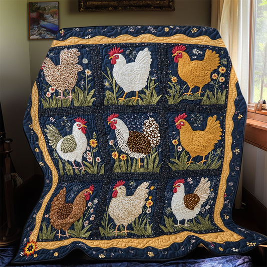 Golden Chicken  WX2612036CL Quilt