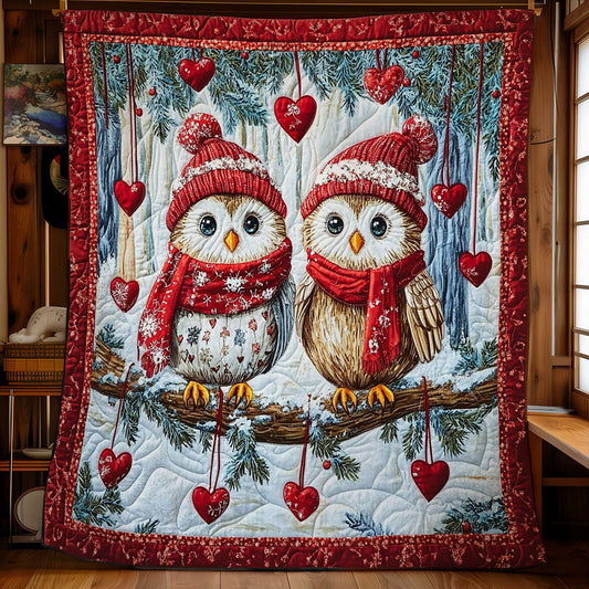 Couple Owl In Valentine WY1701029CL Quilt