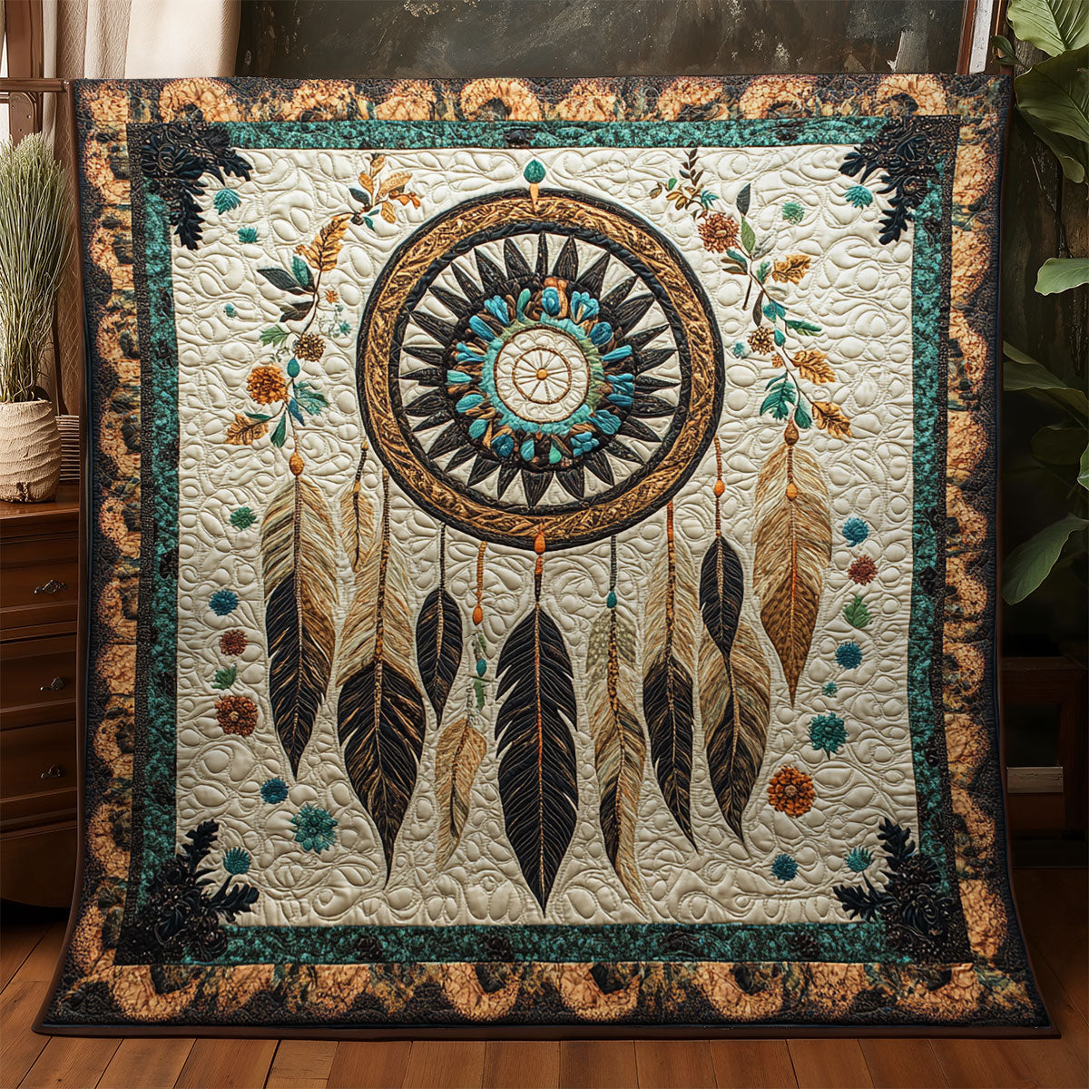 Tribal Dreamcatcher Forest WX1306047CL Quilt