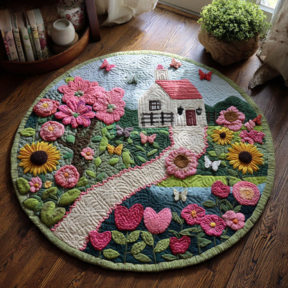 Spring Garden CW1401099CL Quilted Round Mat