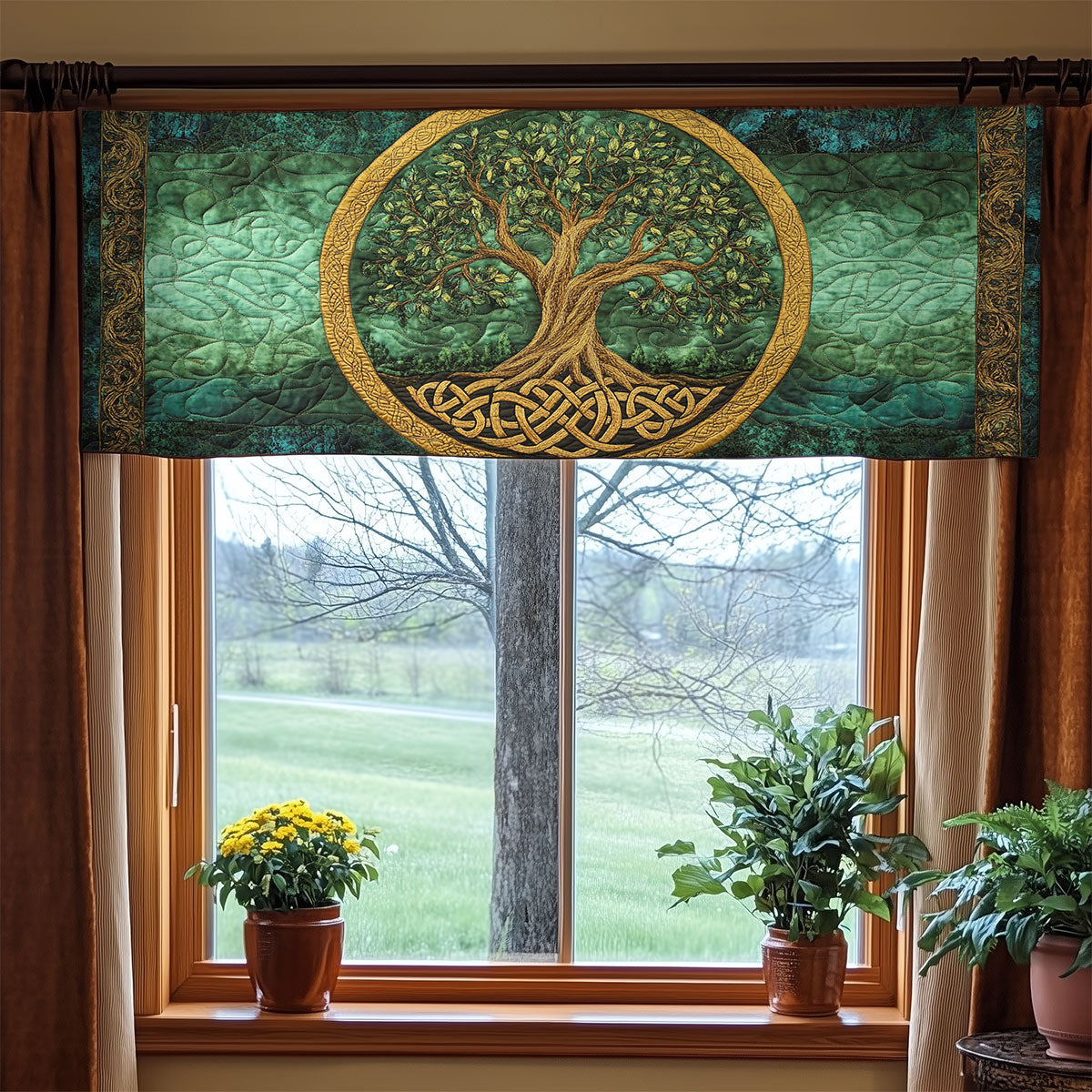 Charming Tree WX0805012CL Quilted Valance