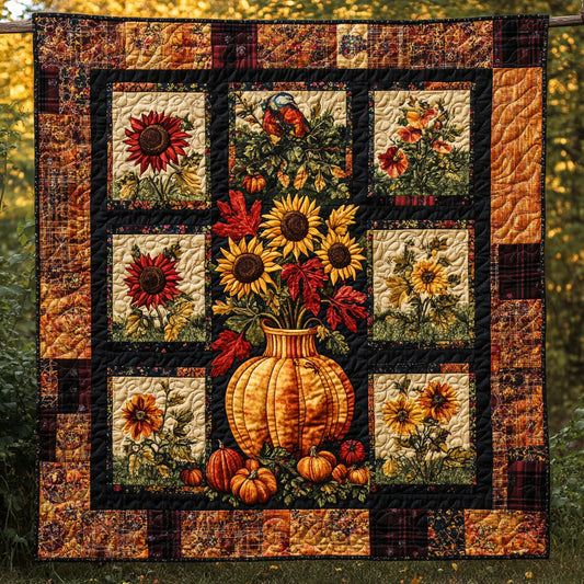 Autumn Glow Flower WN1408016CL Quilt