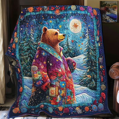Night Forest Of Bear WY1701052CL Quilt