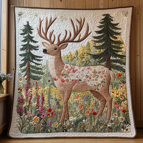 Blooming Deer CW0907004CL Quilt