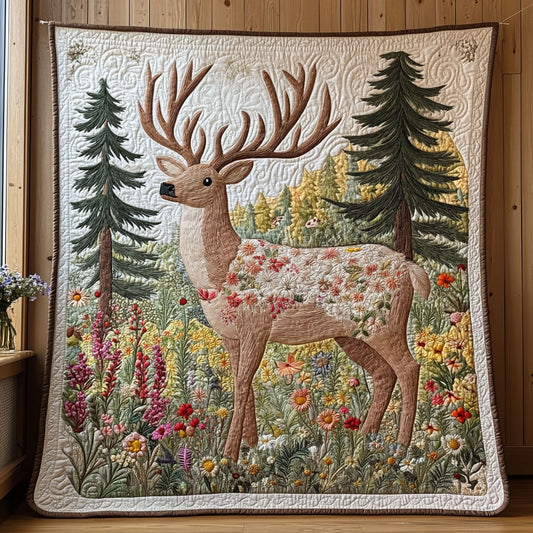 Blooming Deer CW0907004CL Quilt
