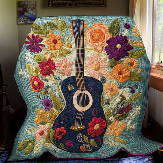 Floral Guitar CP3105003CL Quilt