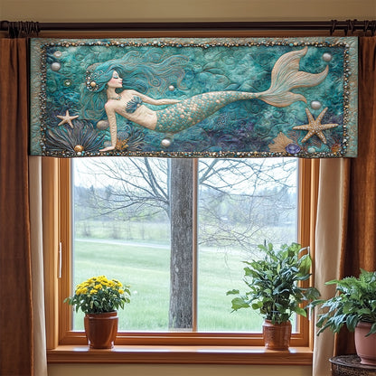 Queen Of Ocean WY0406038CL Quilted Valance