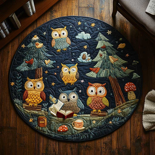 Owl Tree Circus WN2503111CL Quilted Round Mat