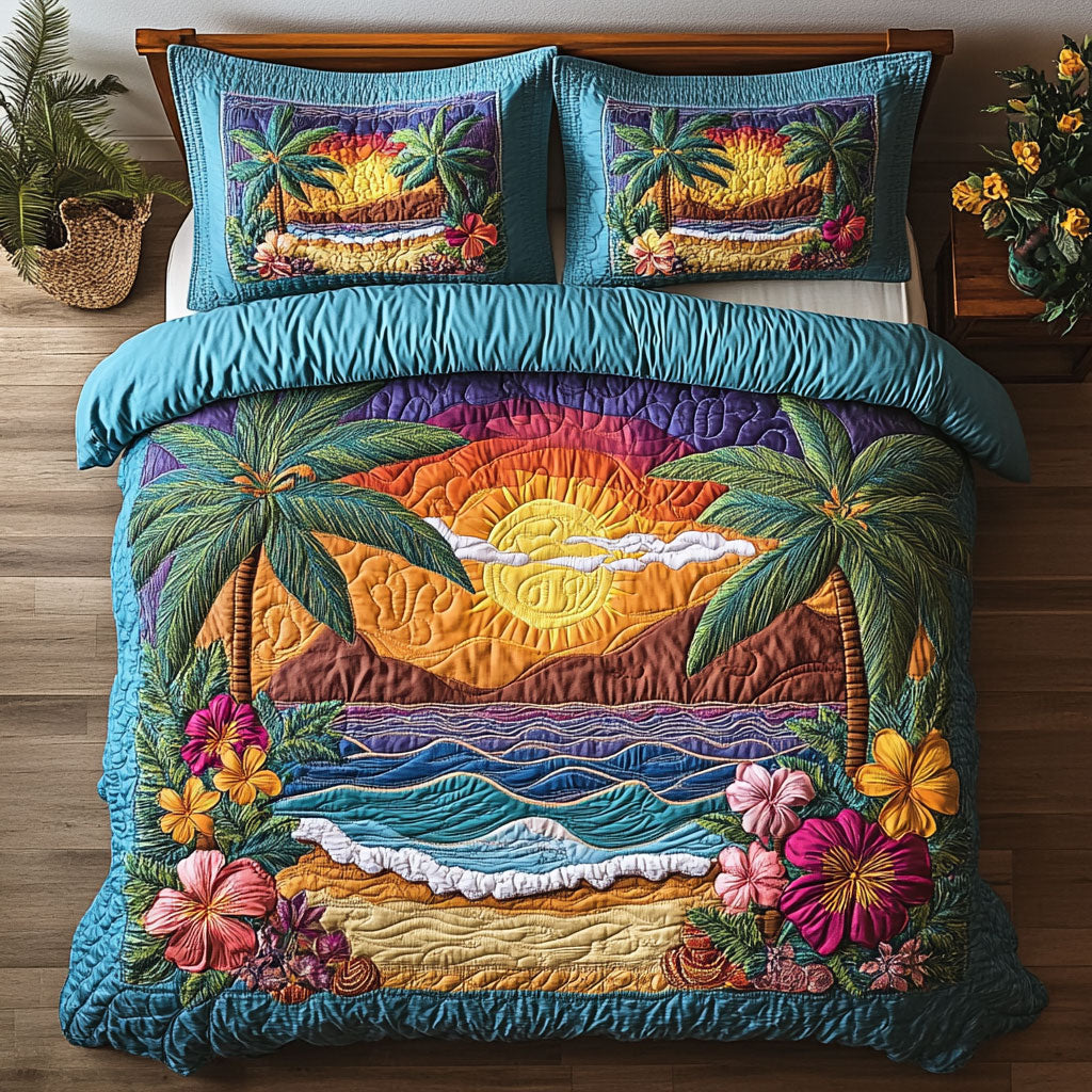 Sunset Palms CP0909076CL Duvet Cover Set