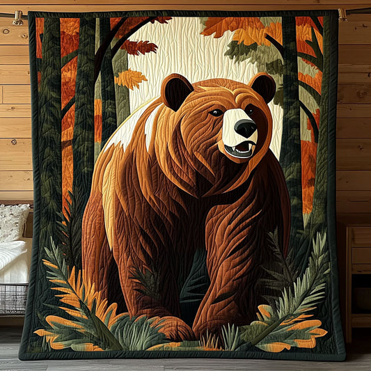 Majestic Abstract Bear CP1504070CL Quilt
