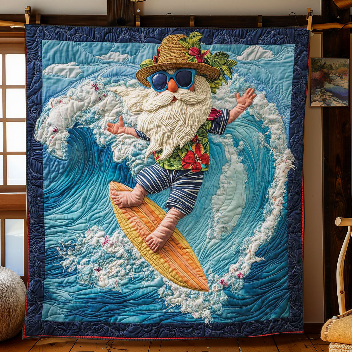 Seaside Gnome Escape WN0904028CL Quilt