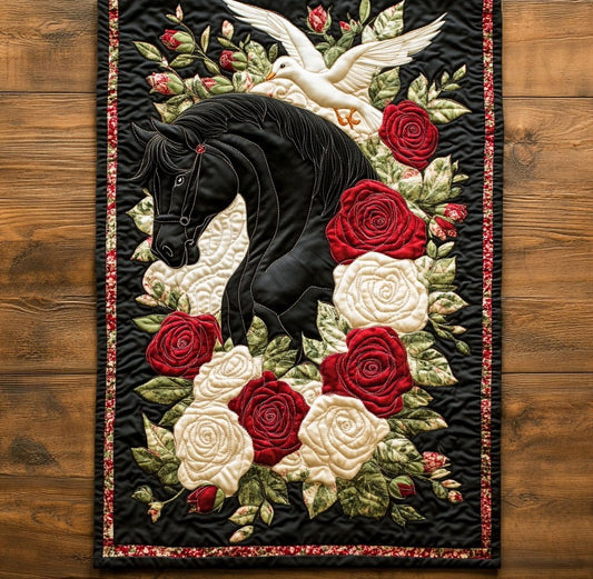 Dove's Equine Symphony WP2304028CL Quilted Table Runner