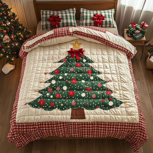 Plaid Spirit Christmas Tree WN1211084CL Duvet Cover Set