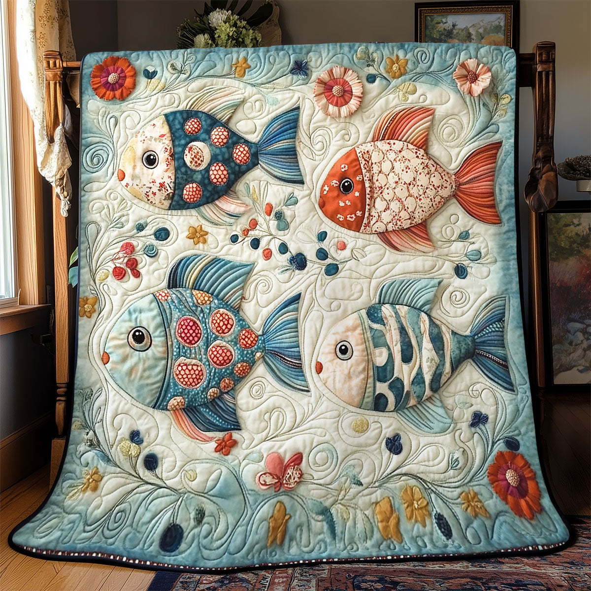 Fish Tale Bliss WJ0601002CL Quilt