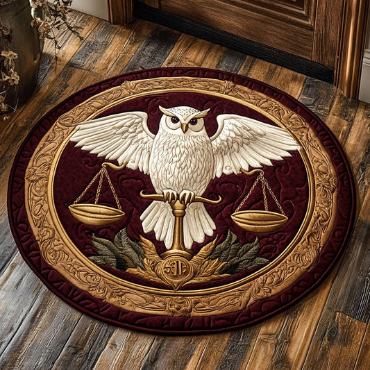 Majestic Owl CP2107001CL Quilted Round Mat