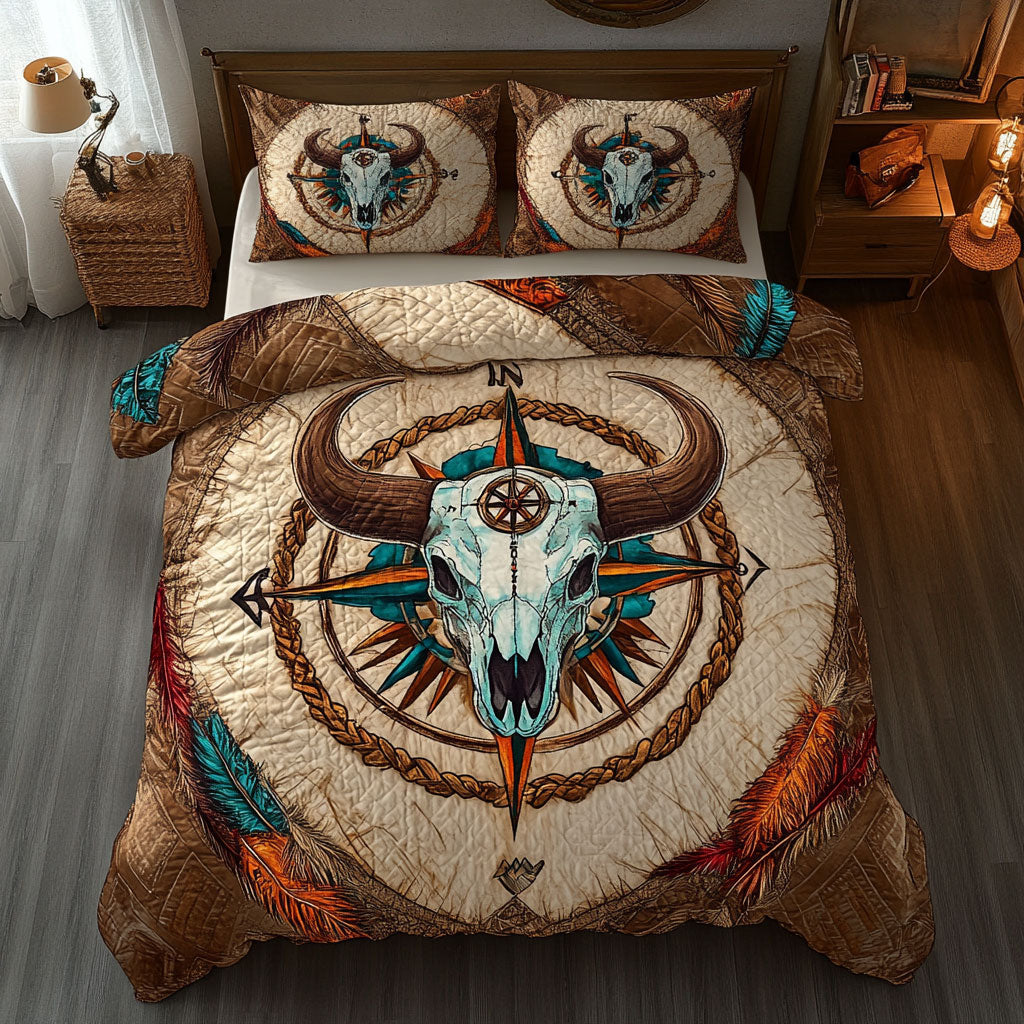 Sacred Bull Skull WN2308092CL Duvet Cover Set