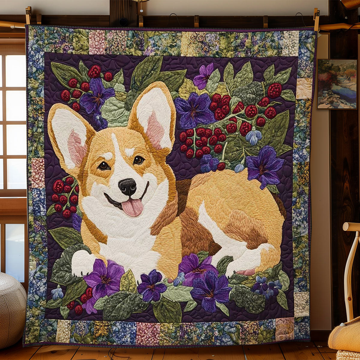 Corgi Grove WN2205017CL Quilt