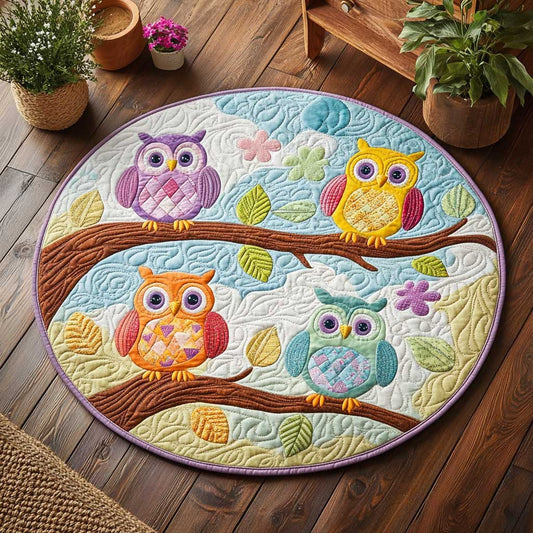 Night Owl Fiesta WN2503098CL Quilted Round Mat