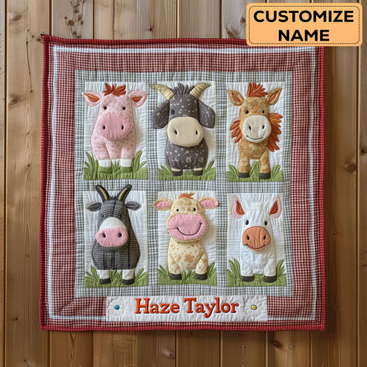Little Livestock WN2407050CL Personalized Baby Quilt