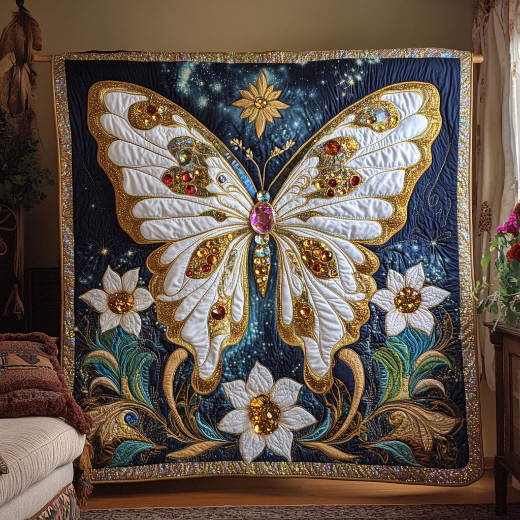 Celestial Jewel Butterfly WY0307020CL Quilt