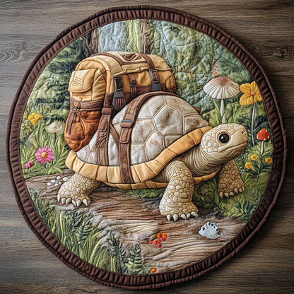 Traveler Turtle CP0406071CL Quilted Round Mat