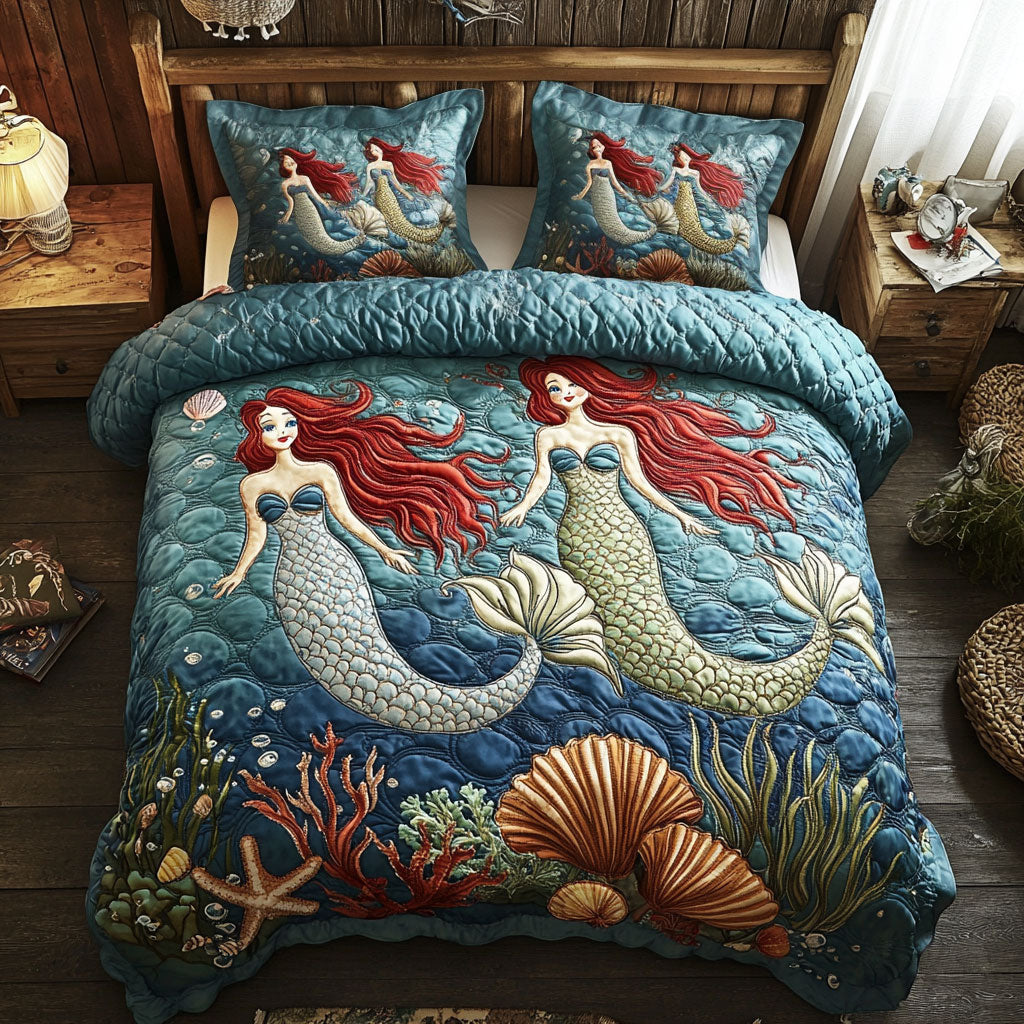 Beautiful Mermaid WJ2403018CL Duvet Cover Set