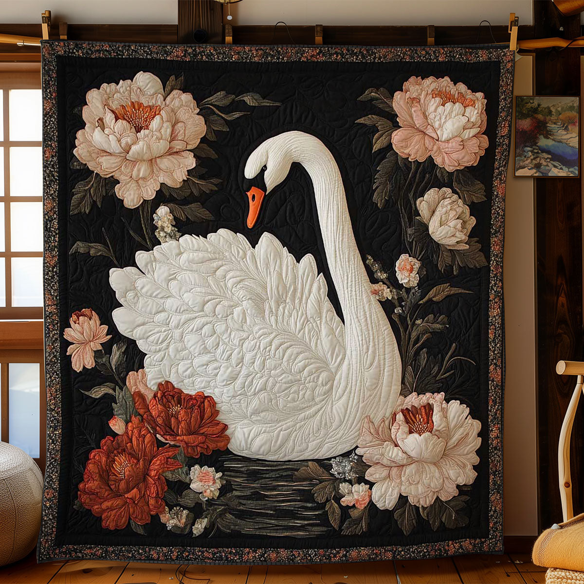Celestial White Swan WN2203005CL Quilt