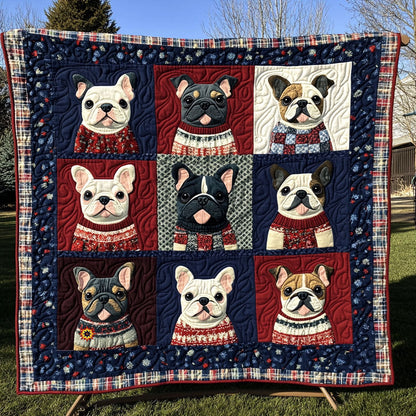 Winter French Bulldog WJ0511026CL Quilt