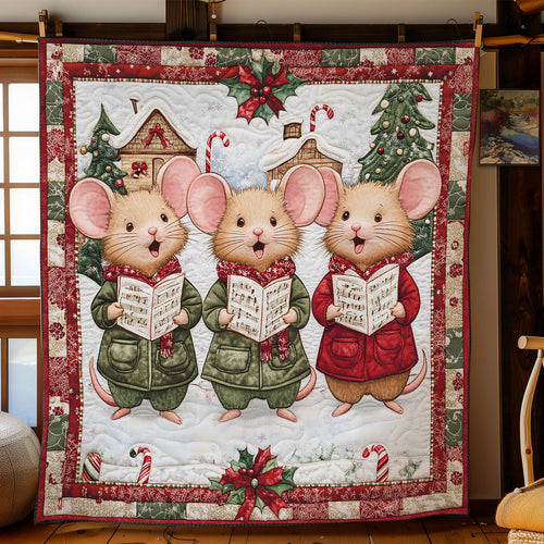Merry Mouse Caroler CW1311019CL Quilt