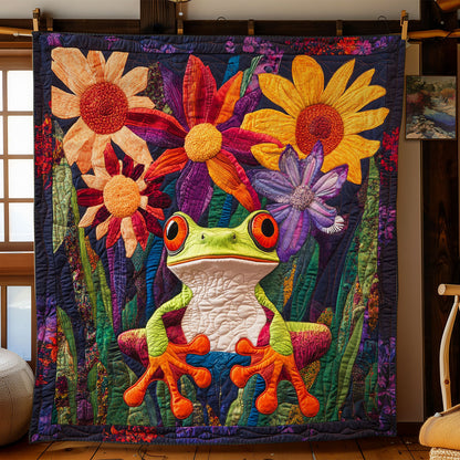 Colorful Frog Haven WN2207010CL Quilt