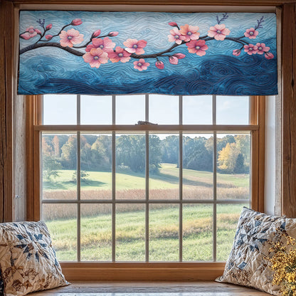Sakura Flower WX1405036CL Quilted Valance