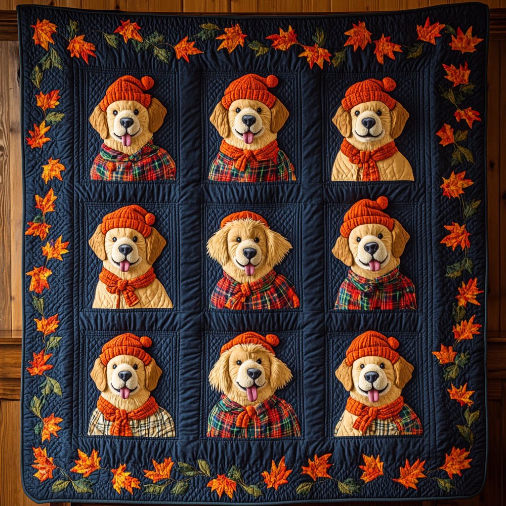 Autumn Tail Waggers WY0907021CL Quilt