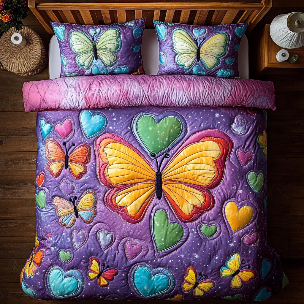 Vibrant Colorful Butterfly WY2006010CL Duvet Cover Set