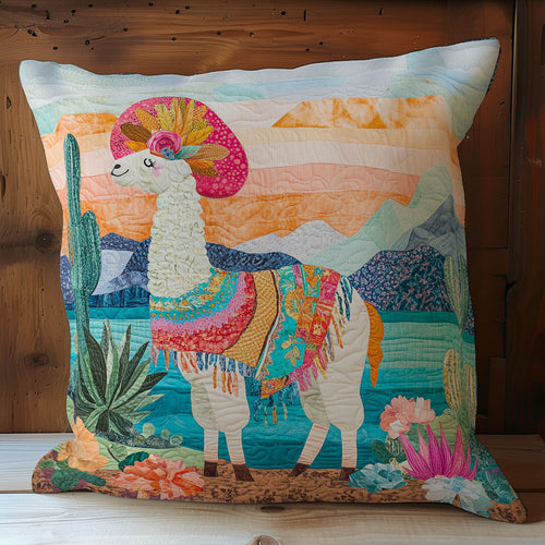 Llama In Desert WY1102049CL Quilt Pillow Case