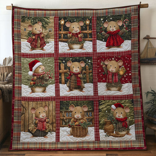 Cozy Carol Mouse WN1311021CL Quilt