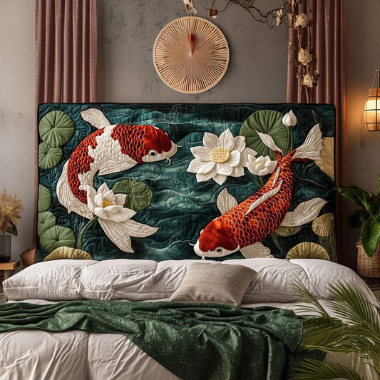 Koi Harmony KL2912021CL Quilted Headboard Slipcover