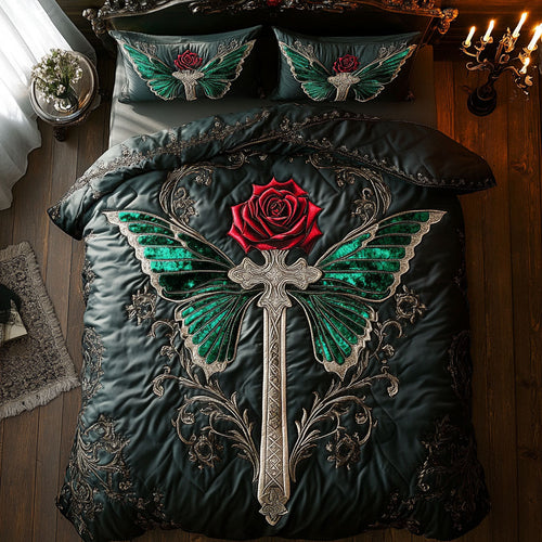 Faith Rose Cross CW0910019CL Duvet Cover Set