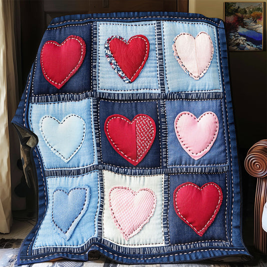 Denim Heart CW1501074CL Quilt