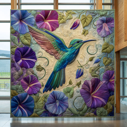 Hummingbird Floral Dance CW0210024CL Quilt